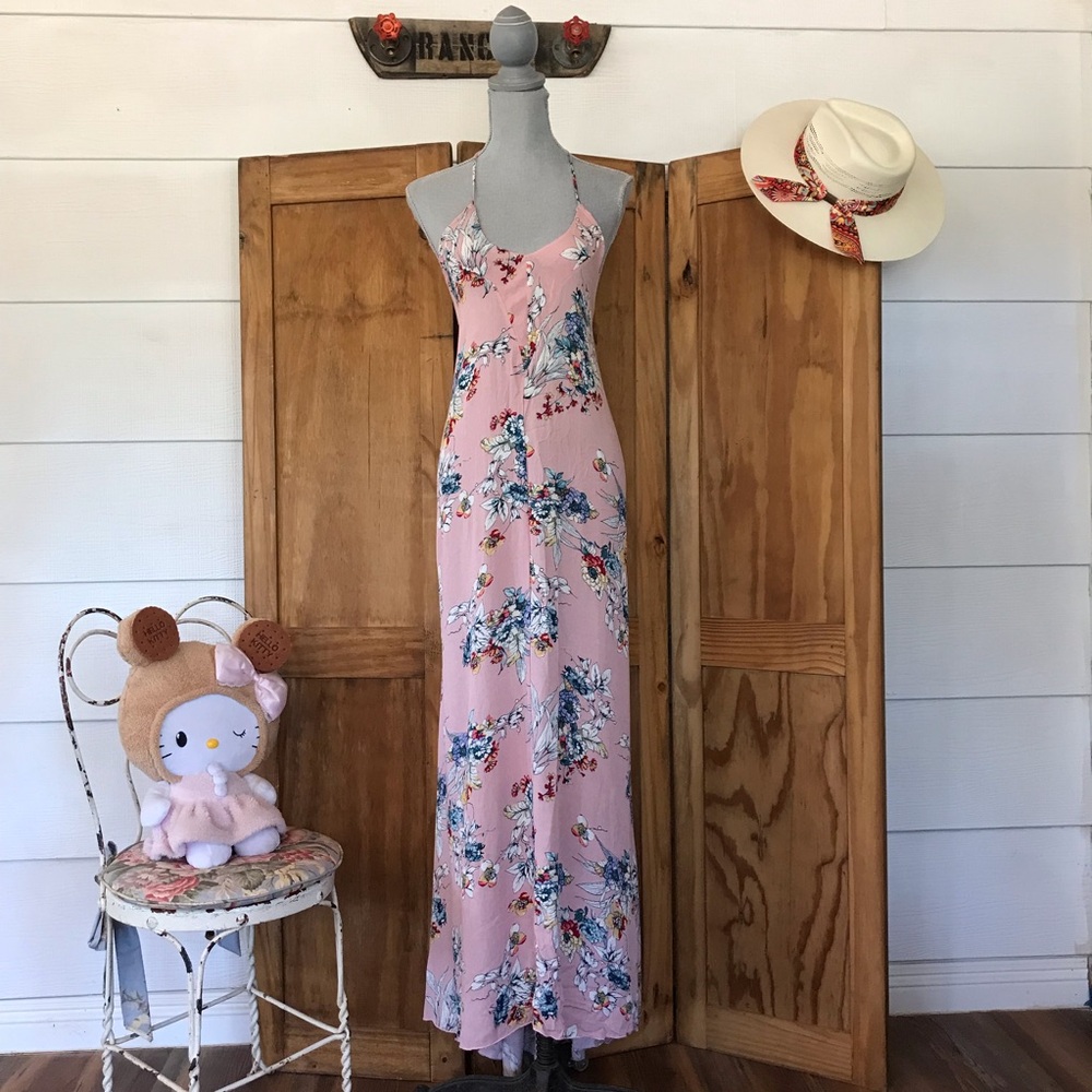 Pink Floral Summer Dress